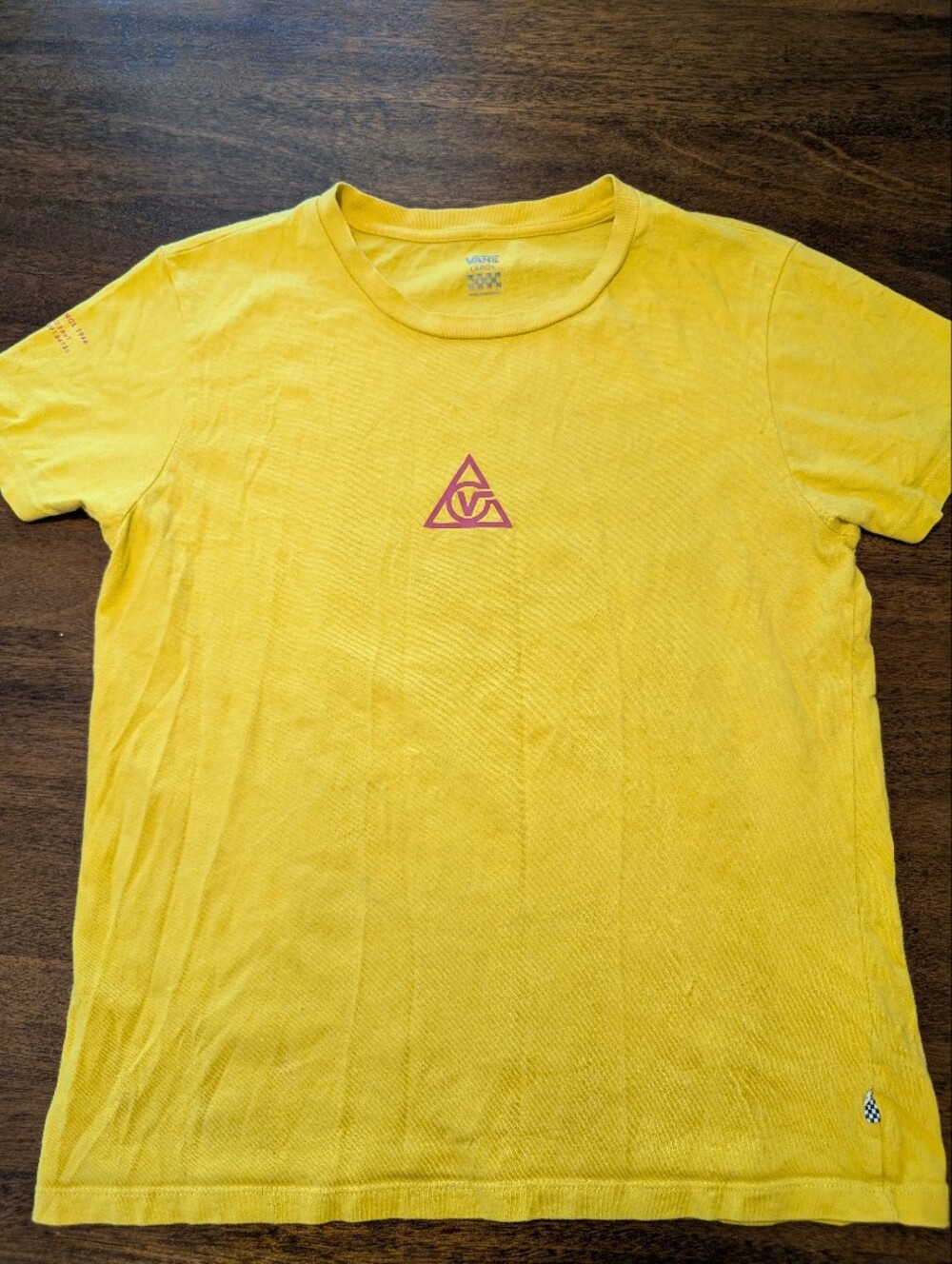 Vans Yellow Graphic Logo T-Shirt